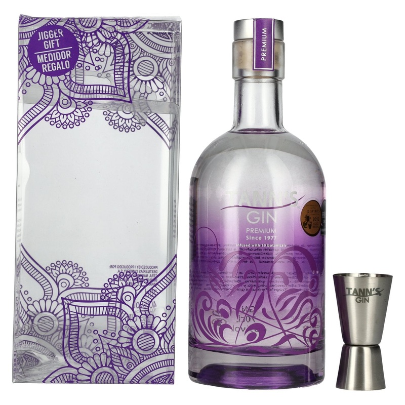Tann's Premium Gin 40% Vol. 0,7l in Giftbox with measuring cup