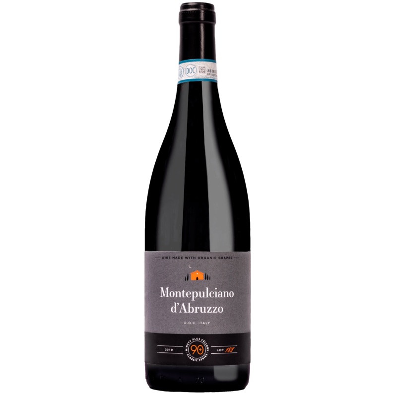 90+ MONTEPULCIANO D'ABRZZO LOT 188  750ML