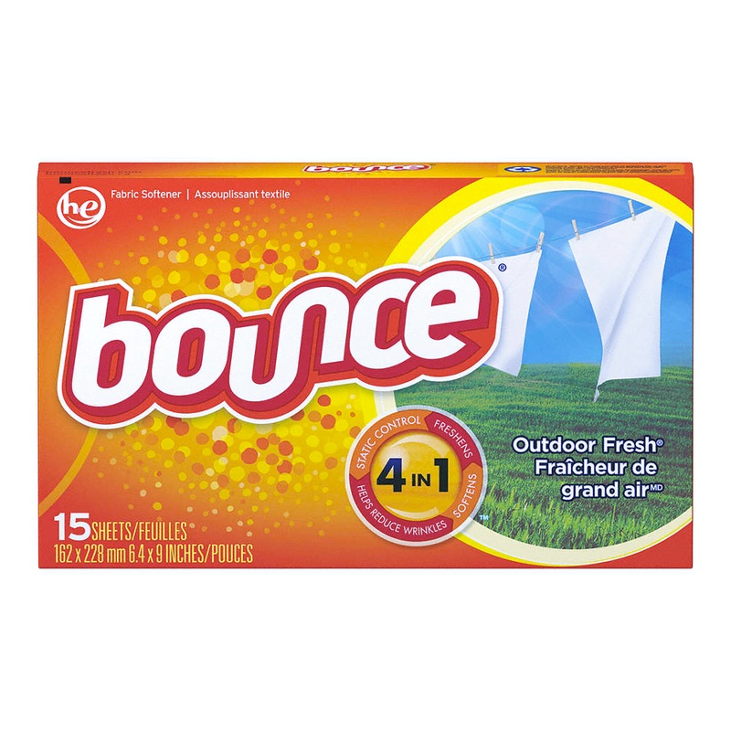 BOUNCE FAB SOFT SHEETS 15/15CT