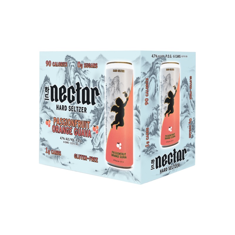 NECTAR Hard Seltzer Passion Orange Guava 6pk