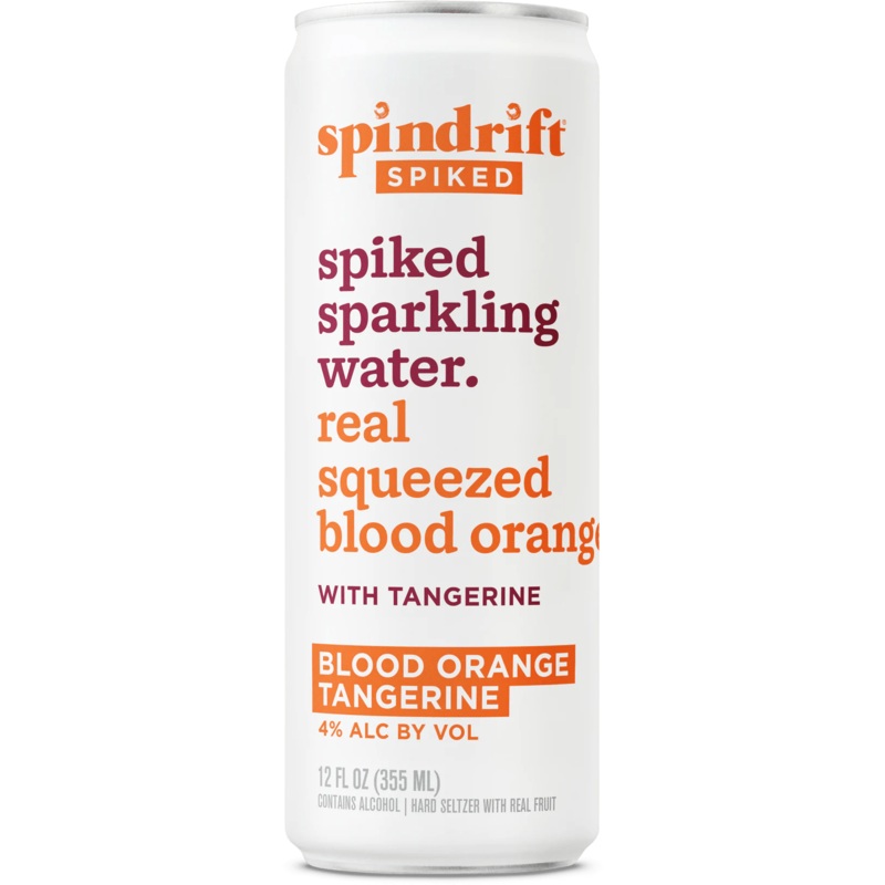 SPINDRIFT Spiked Blood Orange Tangerine