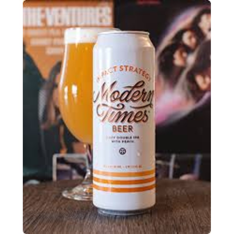 Modern Times  Impact Strategy Hazy Double Ipa With Peach 19.2oz