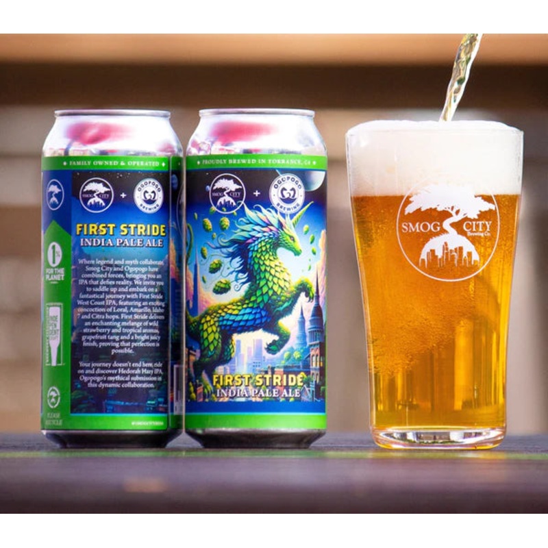 Smog City + Ogopogo First Stride Ipa 16oz 4 Pack