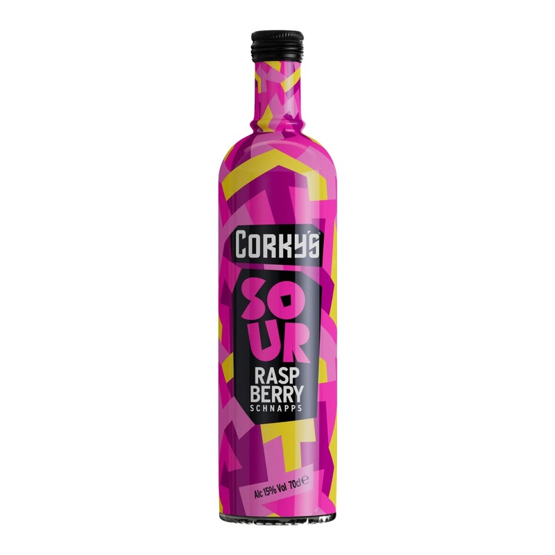 Corky's Sour Raspberry Schnapps, 70 cl