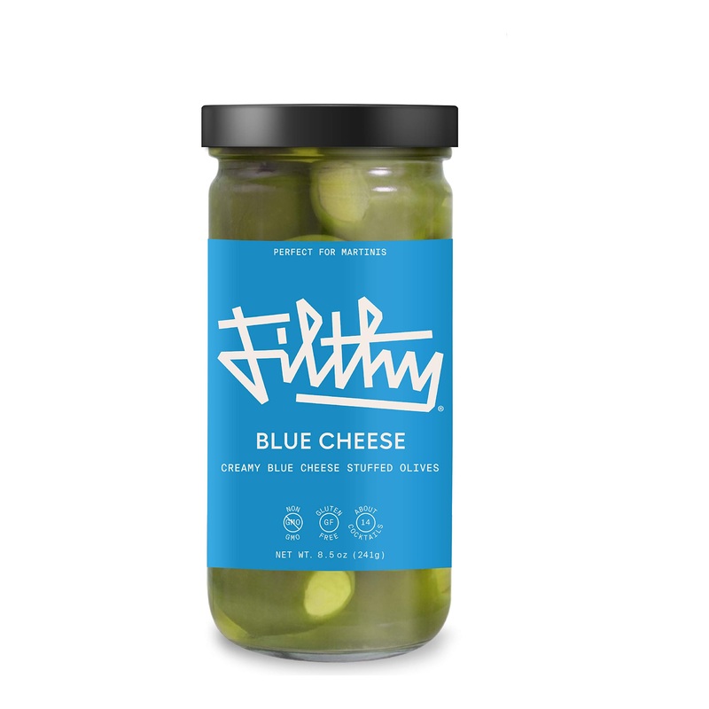 Filthy Blue Cheese Stuffed Olives Garnish