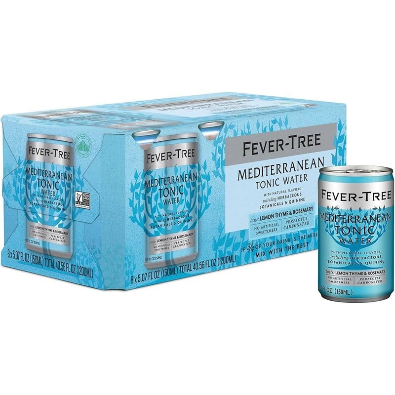 FEVER TREE MEDITERRANEAN TONIC WATER 8PK CANS