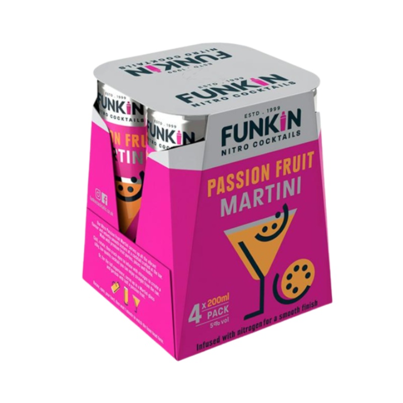 Funkin Cocktails Nitro Passion Fruit Martini 4x200ml