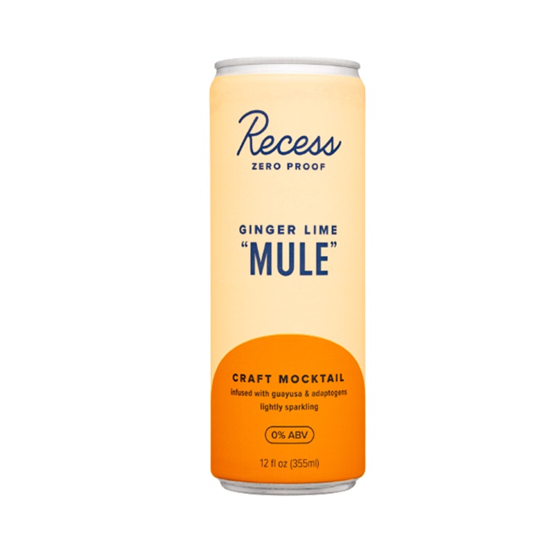 Recess Zero Proof Ginger Lime Mule 12oz 4-Pack Can