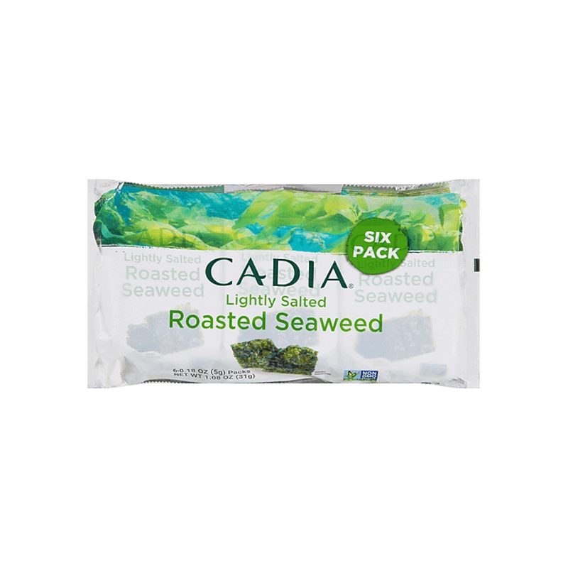 CADIA Organic Roasted Seweed Lightly Salted 6pk