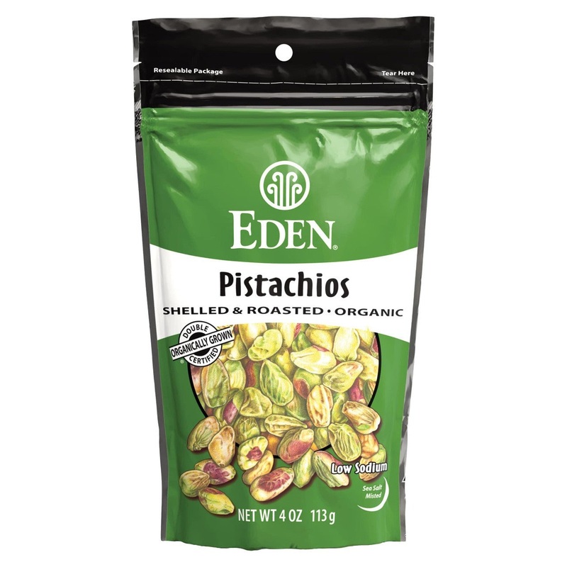EDEN FOODS Organic Pistachios Pocket Snack 4oz