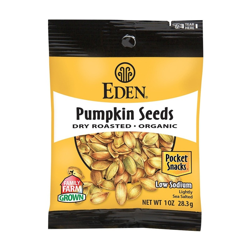 EDEN FOODS Organic Pumpkin Seeds Pocket Snack 1oz