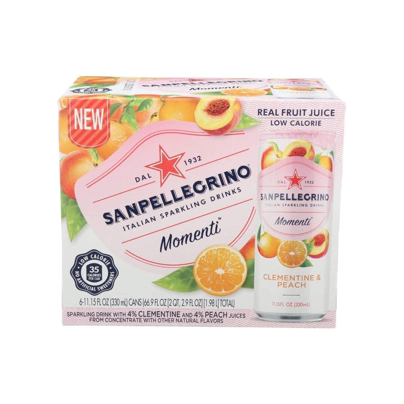 SAN PELLEGRINO Clementine & Peach Momenti 6pk