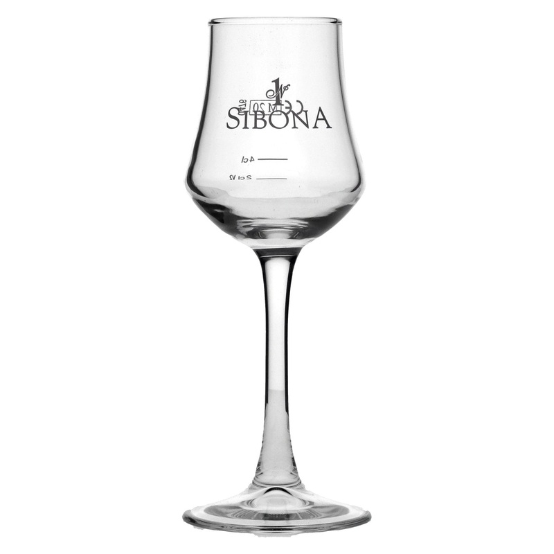 Sibona Grappa glass 2cl / 4cl calibrated [box, 6 pcs]