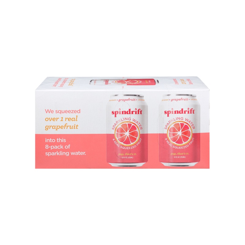 SPINDRIFT Grapefruit Sparkling Water 8pk