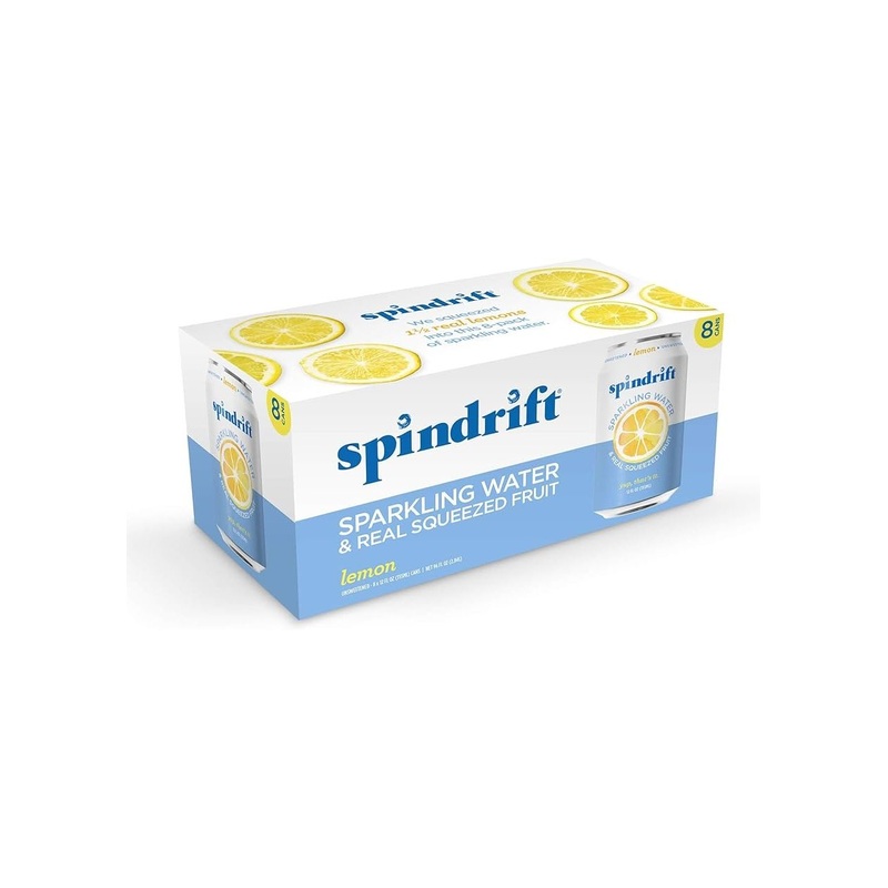 SPINDRIFT Lemon Sparkling Water 8pk