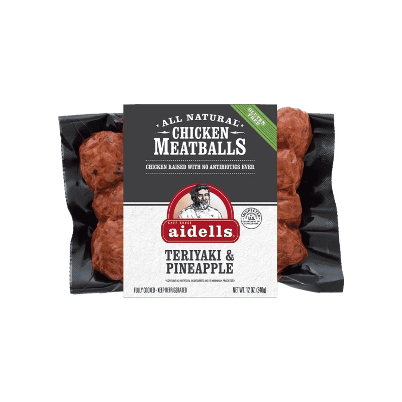 AIDELLS Teriyaki & Pineapple Chicken Meatballs
