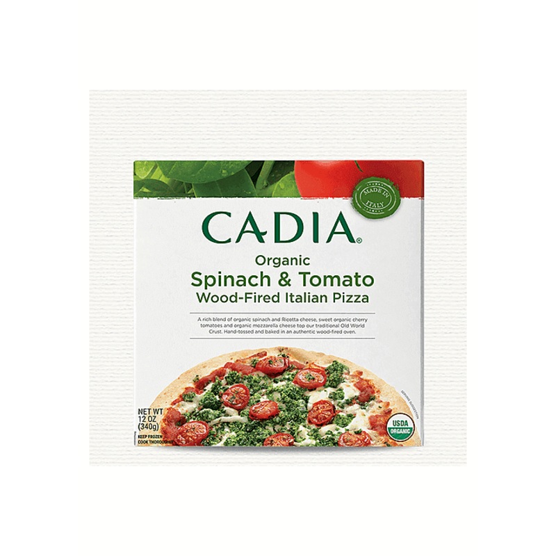 CADIA Organic Tomato & Spinach Mozarella Pizza
