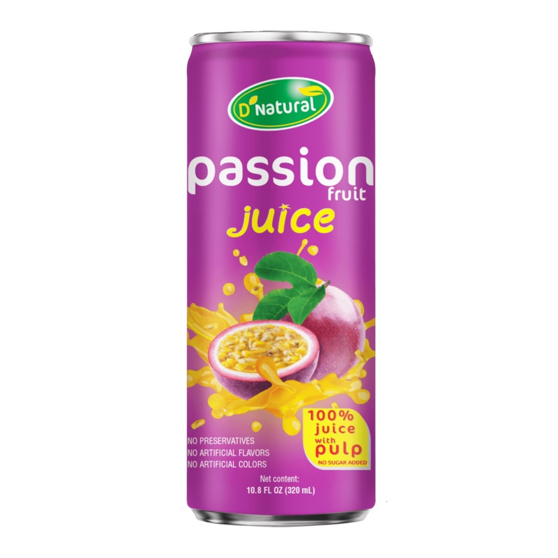 D'NATURAL Passion Fruit Juice With Pulp