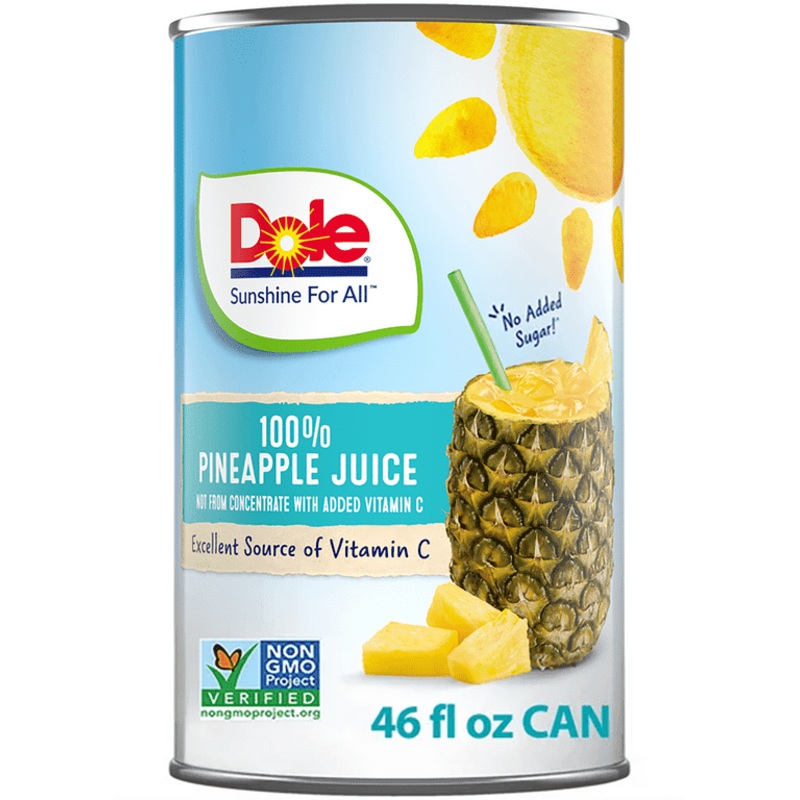 DOLE 100% Pineapple 46oz