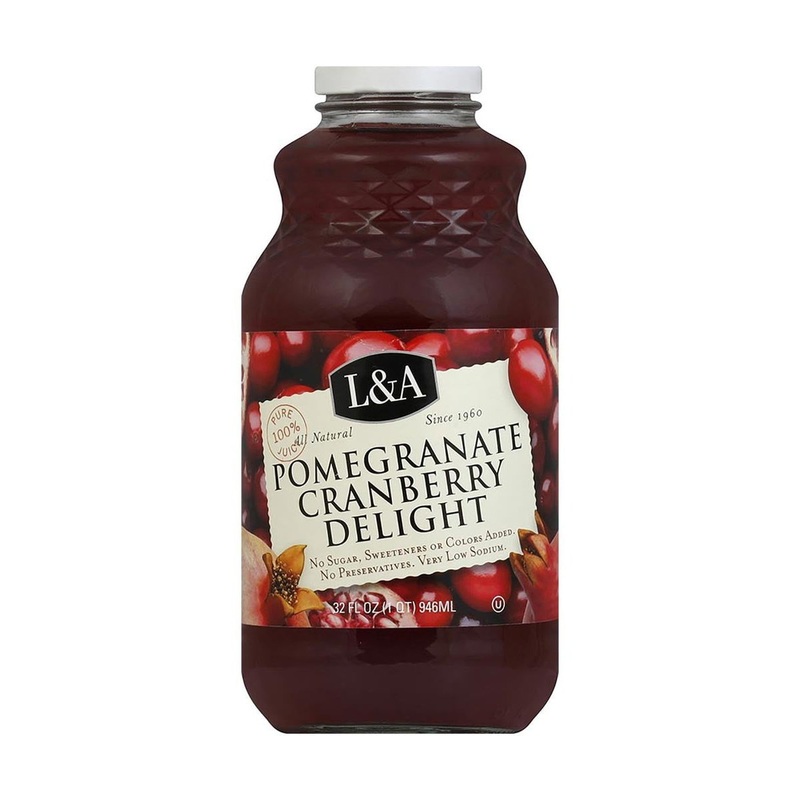 L&A JUICE Cranberry Pomegranate Delight 32oz