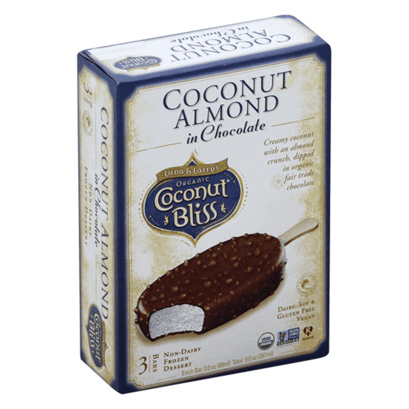 LUNA & LARRYS Coconut Bliss Chocolate Almond Crunch 3pk