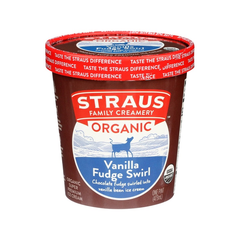 STRAUS Vanilla Fudge Ice Cream