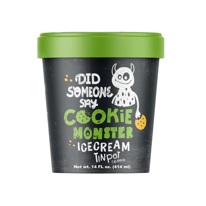TIN POT CREAMERY Cookie Monster Ice Cream