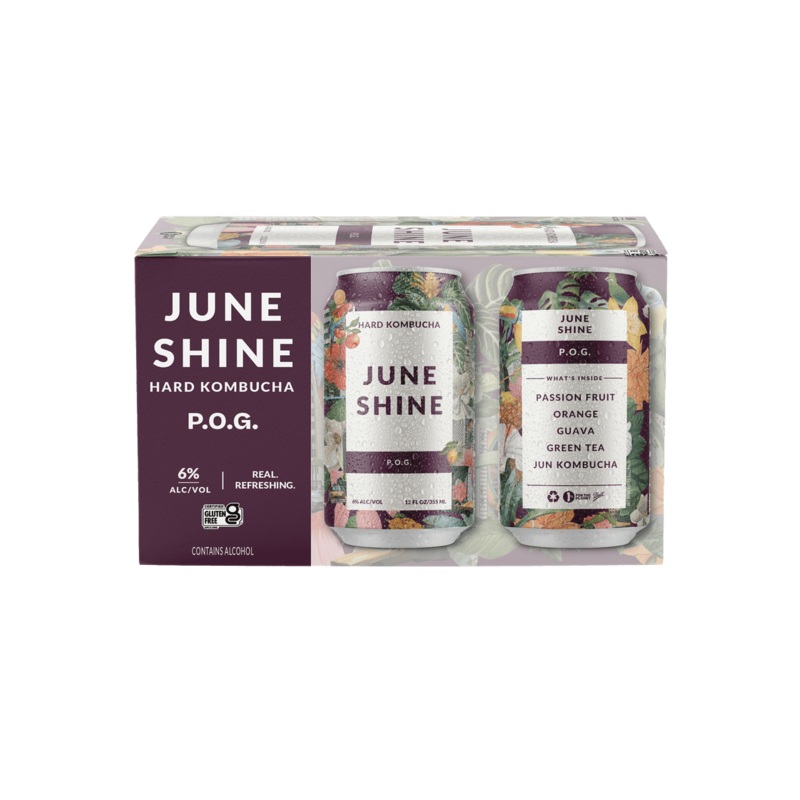 JUNESHINE Hard Kombucha P.O.G. 6pk