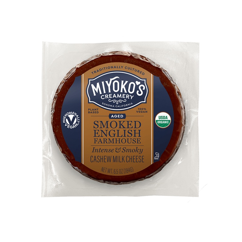MIYOKO'S CREAMERY Cashew Smoked English Farmhouse Cheddar