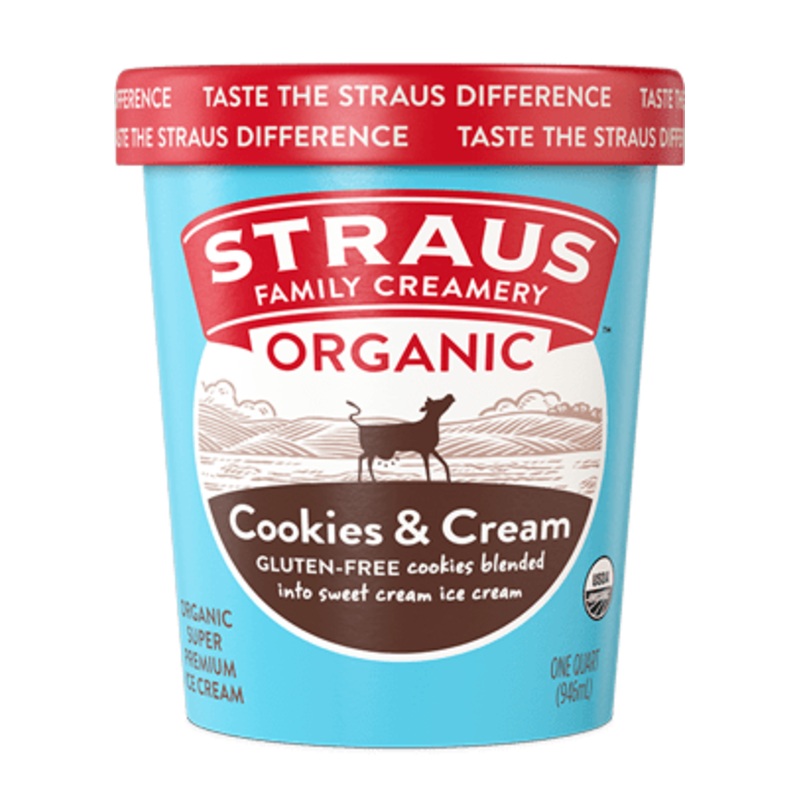STRAUS Cookies n' Cream Ice Cream
