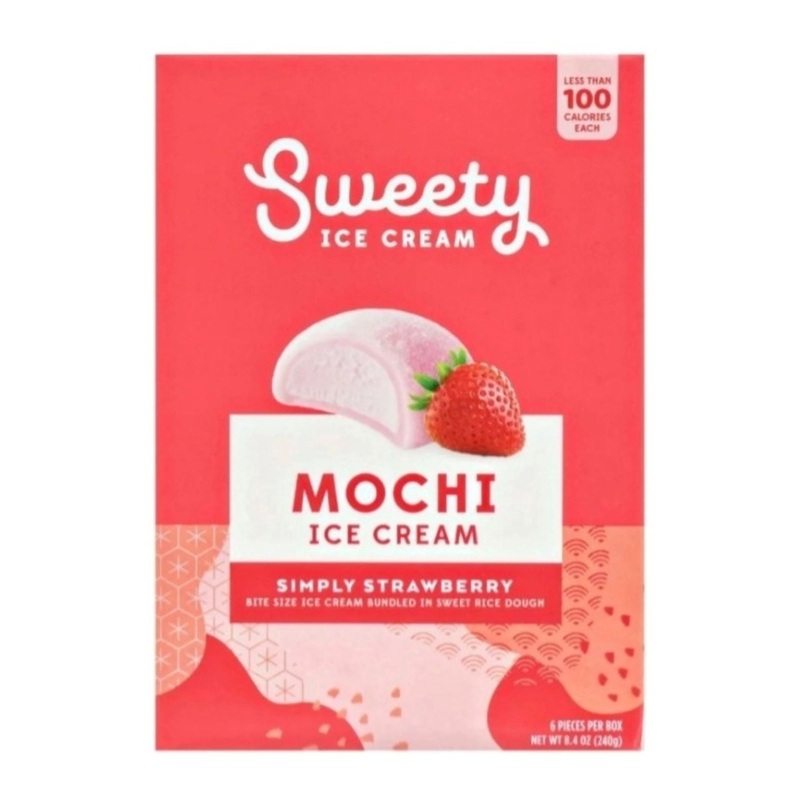 SWEETY Simply Strawberry Mochi Ice Cream