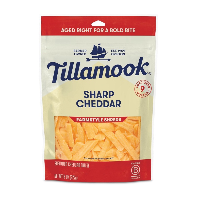 TILAMOOK Thick Cut Sharp Cheddar Shredded Cheese