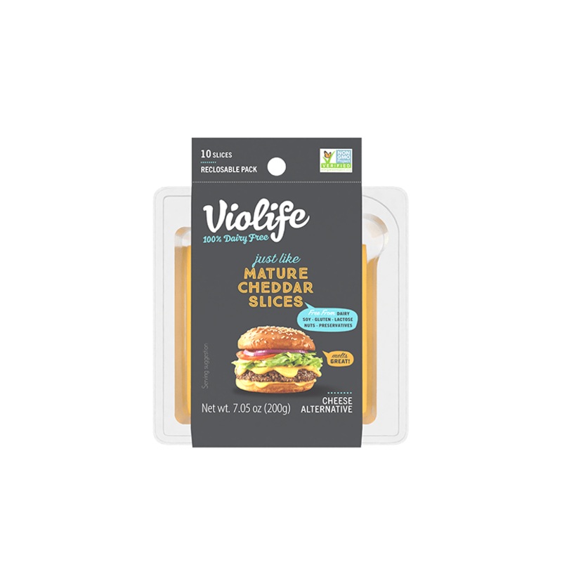 VIOLIFE Mature Cheddar Cheese Slices