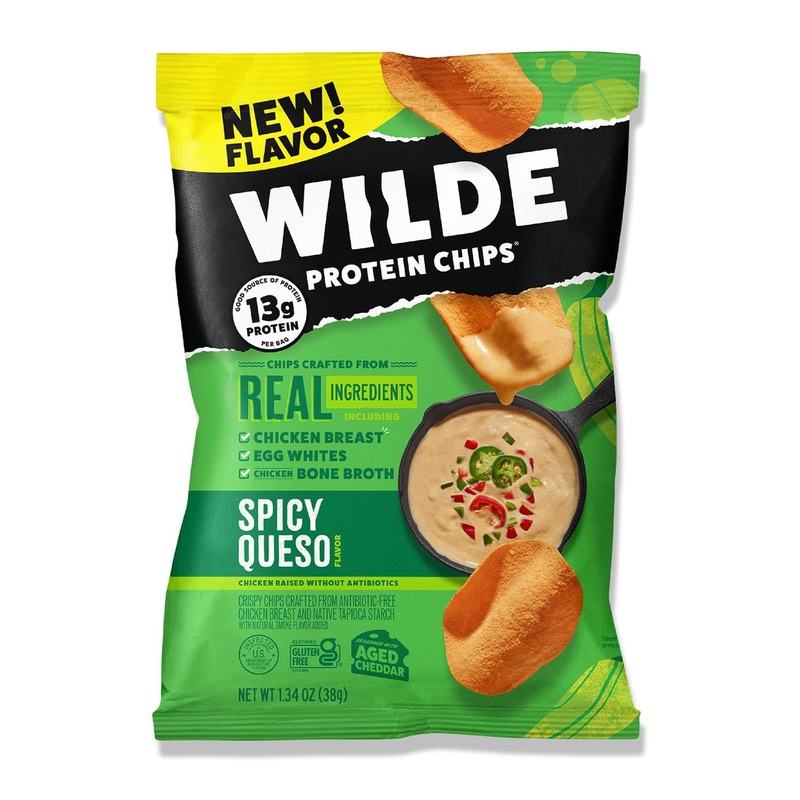 WILDE SNACKS Spicy Queso Protein Chips