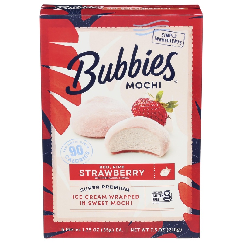 BUBBIES Strawberry Mochi Ice Cream