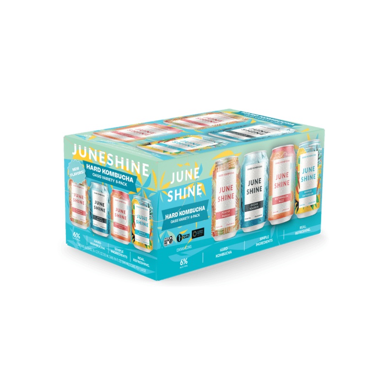 JUNESHINE Hard Kombucha Oasis Variety Pack