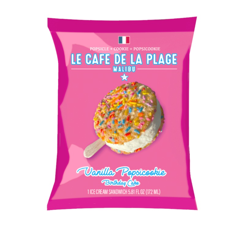LE CAFE DE LA PLAGE Vanille Popsicookie Ice Cream Sandwich