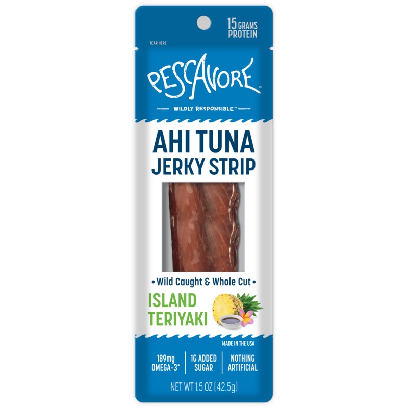 PESCAVORE Island Teriyaki Ahi Tuna Jerky Strip