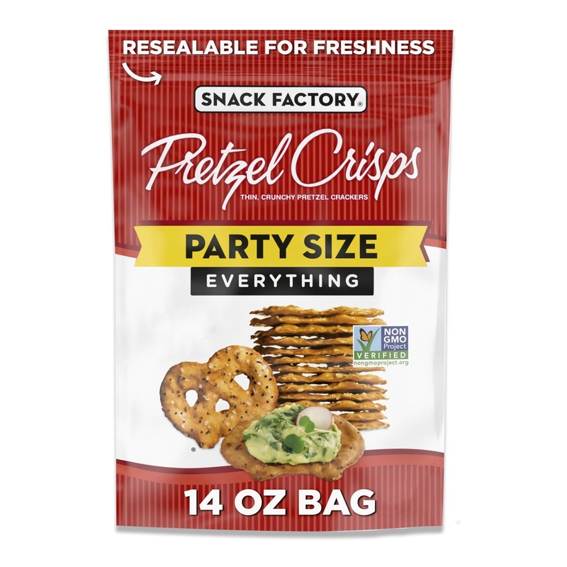 SNACK FACTORY Everything Pretzel Crisps Party Size