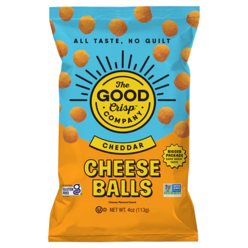 THE GOOD CRISP COMPANY Cheddar Cheese Balls Bag