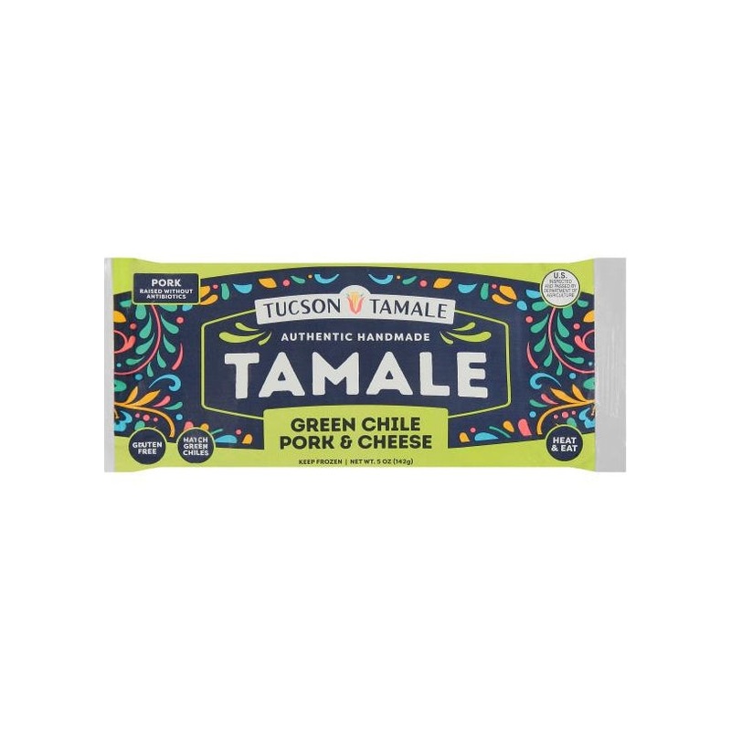 TUSCO TAMALE CO. Green Chili, Pork & Cheese