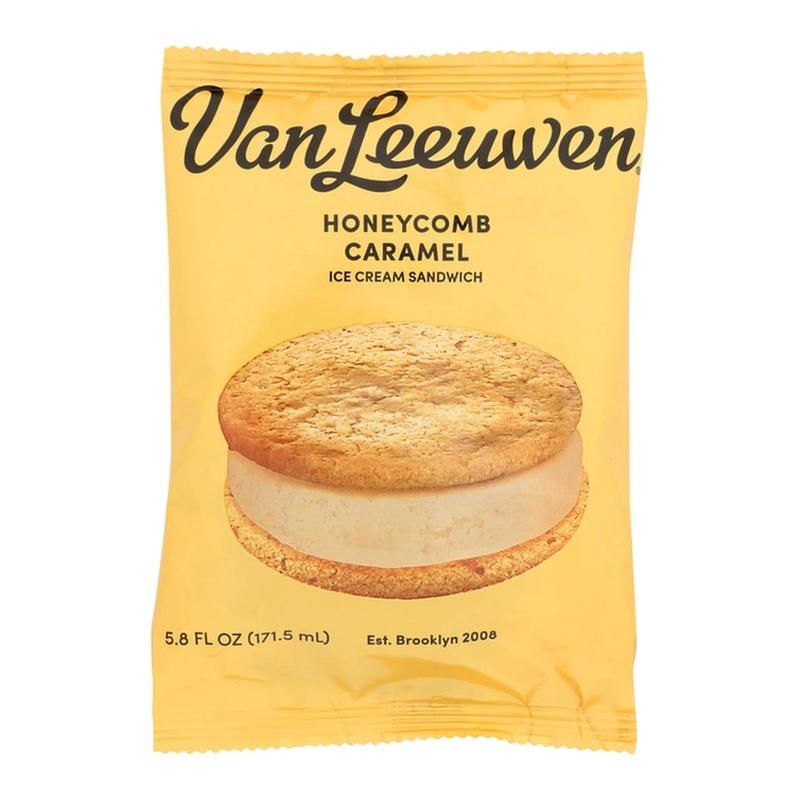 VANLEEUWEN Caramel Honeycomb Ice Cream Sandwiches