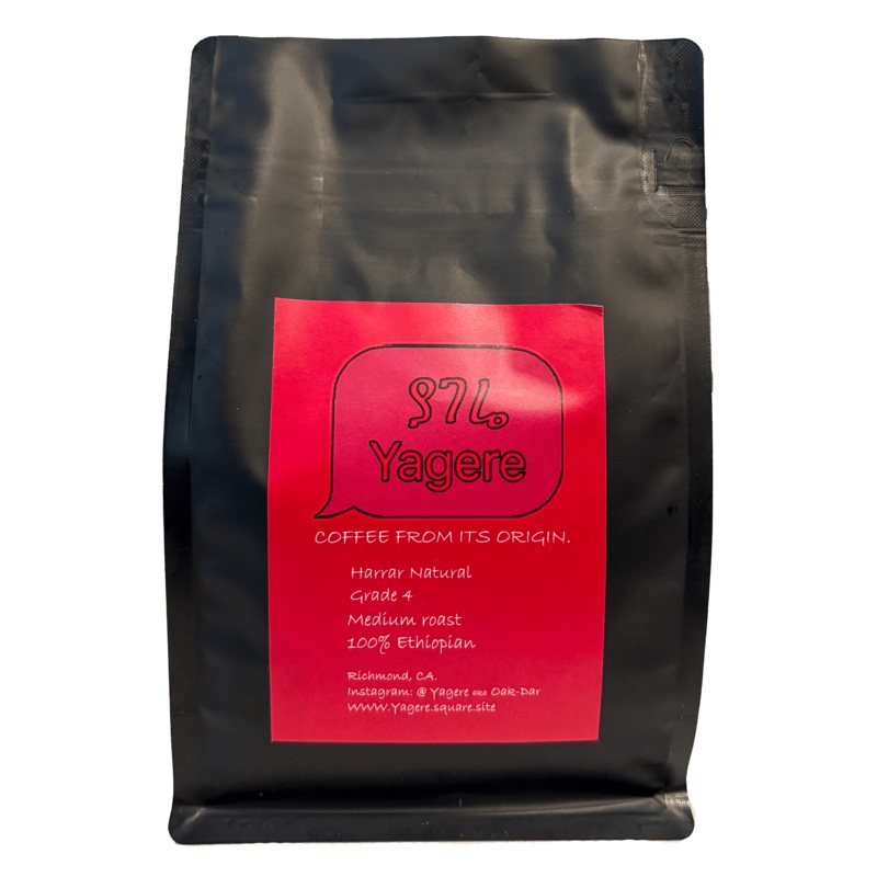 YAGERE Harrar Natural Ethiopian Medium Roast 8oz