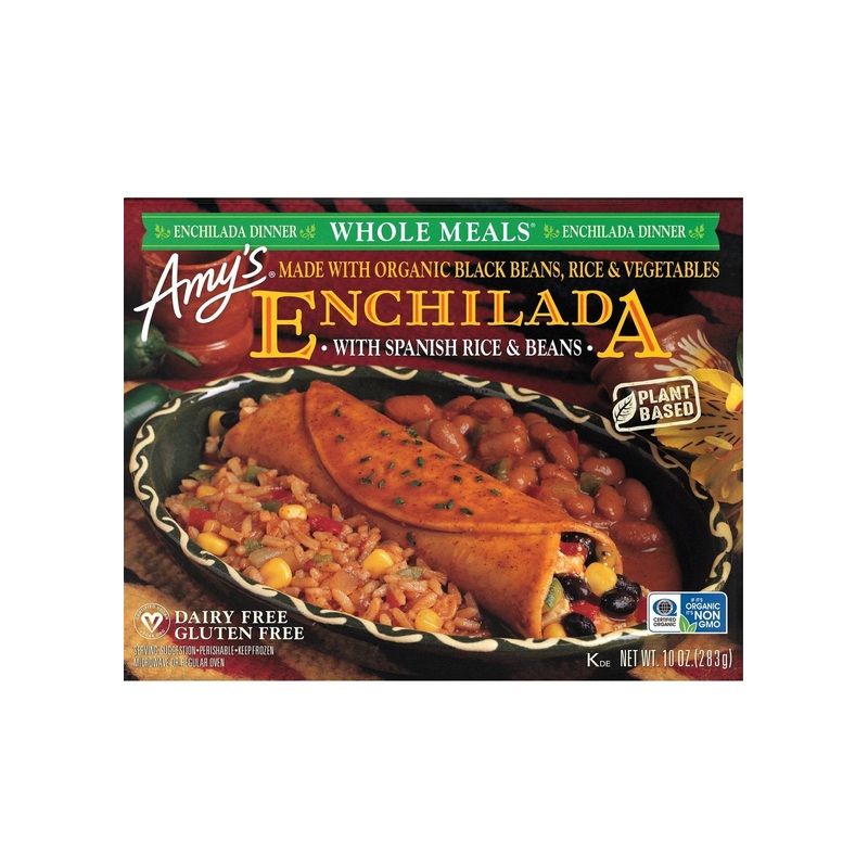 AMY'S Enchilada with Spanish Rice & Beans Meal