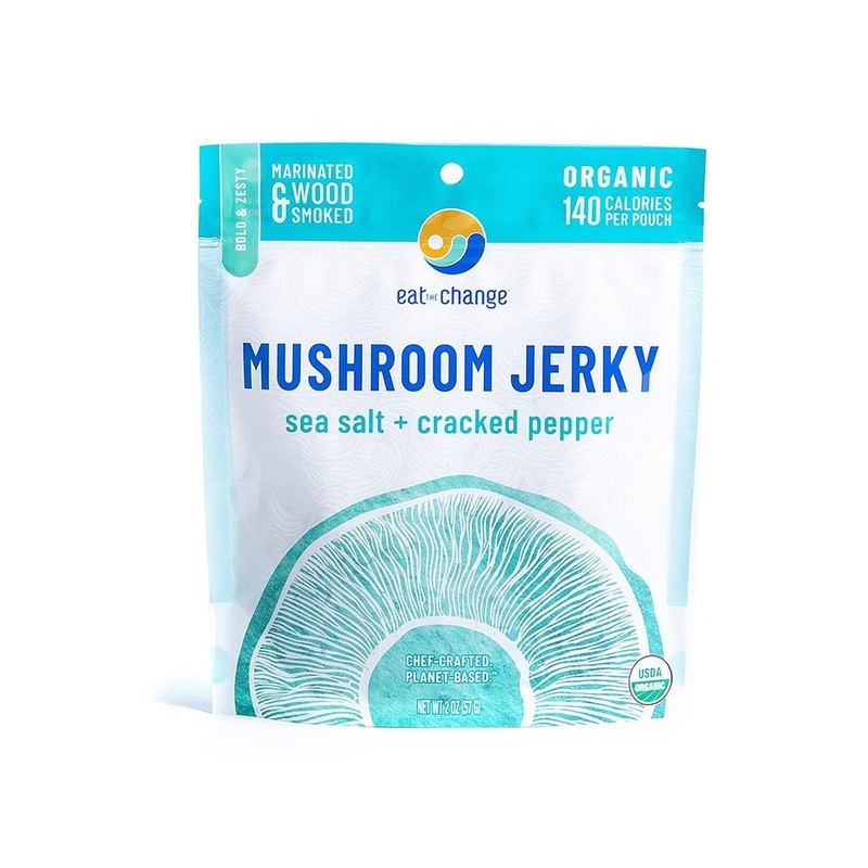 EAT THE CHANGE Sea Salt & Cracked Pepper Mushroom Jerky