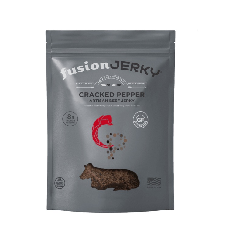 FUSION JERKY Cracked Pepper Beef Jerky
