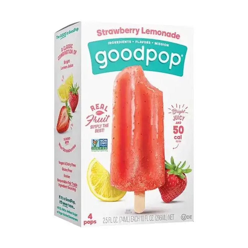 GOODPOPS Strawberry Lemonade 4 Pack