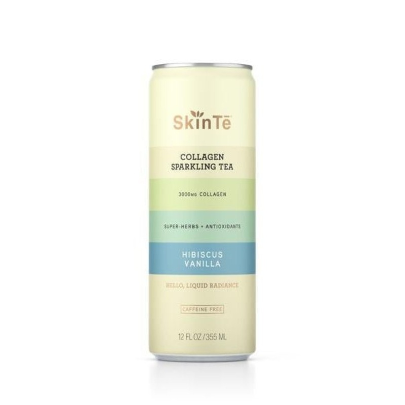 SKINTE Hibiscus Vanilla Collagen Sparkling Tea