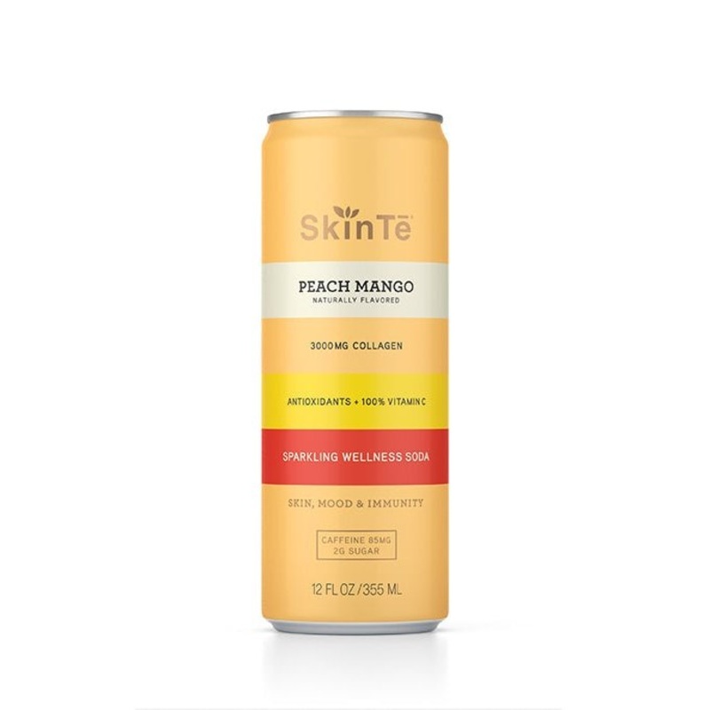 SKINTE Peach Mango Collagen Sparkling Tea