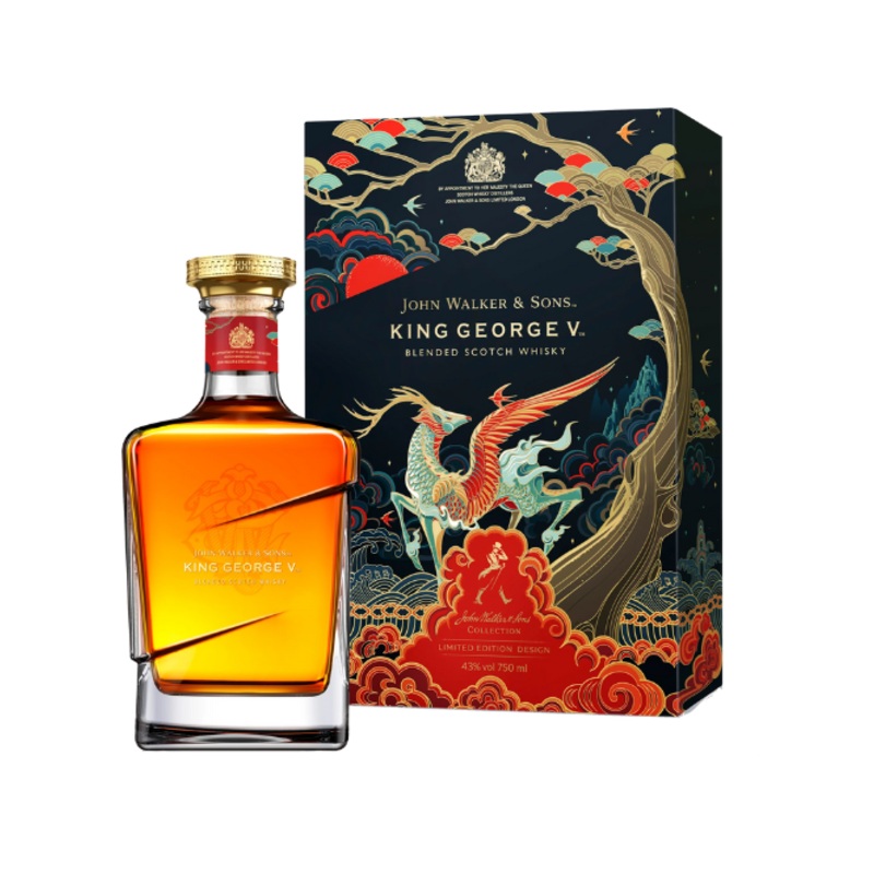 Johnnie Walker & Sons King George V Blended Scotch Whisky Lunar New Year Limited Edition 2022 750ml
